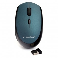 Мышь Gembird MUSW-354-B {Мышь беспроводная, синий, бесш.клик, soft touch, 3кн.+колесо-кнопка, 2400DPI, 2,4ГГц}