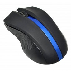 Мышь Oklick 615MW черный/синий оптическая (1200dpi) беспроводная USB (2but) 412862