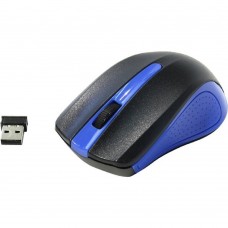 Мышь Oklick 485MW black/blue optical (1200dpi) cordless USB (2but) 997826