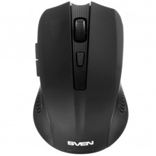 Мышь Беспроводная мышь Sven RX-350W чёрная (5+1кл. 600-1400DPI, SoftTouch, блист)