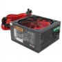 Блок питания Ginzzu PC600 14CM(Red) 80+ black,APFC,24+4p,2 PCI-E(6+2), 5*SATA, 4*IDE,оплетка, кабель питания,цветная коробка
