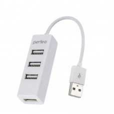 Контроллер Perfeo USB-HUB 4 Port, (PF-HYD-6010H White) белый