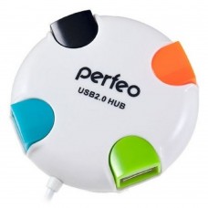 Контроллер Perfeo USB-HUB 4 Port, (PF-VI-H020 White) белый PF_4284