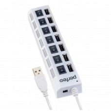 Контроллер Perfeo USB-HUB 7 Port, (PF-H033 White) белый PF_C3224