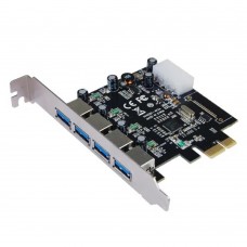 Контроллер Controller ST-Lab, PCI-E x1, U-1270, 4 ext (USB3.0), Ret