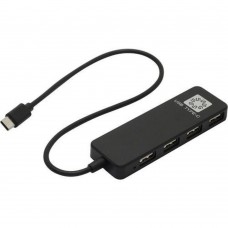 USB-концентраторы 5bites HB24C-210BK Концентратор 4*USB2.0 / TYPE-C PLUG / BLACK