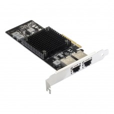USB-концентраторы Exegate EX292507RUS Сетевой адаптер ExeGate EXE-X550-T2 (PCI-E x8 v3.0, порты 2xRJ45 (медные), 10Gb/s (10/5/2.5/1Gb/s, 100Mb/s), Server NIC Intel Chipset X550)