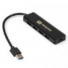USB-концентраторы Exegate EX293980RUS USB-Хаб (концентратор) ExeGate DUB-4P/1 (кабель-адаптер USB3.0 --> 4xUSB3.0, Plug&Play, черный)