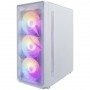Корпус 1STPLAYER FD3 White / ATX / 4x120mm LED fans inc. / FD3-WH-4F1-W