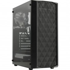 Корпус Powercase CMDM-L1 Корпус Diamond Mesh LED, Tempered Glass, 1x 120mm 5-color fan, чёрный, ATX  (CMDM-L1)