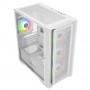 Корпус Powercase ByteFlow Micro White, Tempered Glass, 4х 120mm ARGB fans, ARGB HUB, белый, mATX  (CAMBFW-A4)