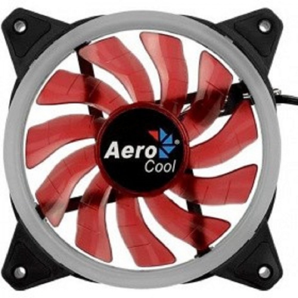 Вентилятор Fan Aerocool Rev Red / 120mm/ 3pin+4pin/ Red led
