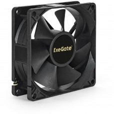 Вентиляторы Exegate EX283377RUS Вентилятор ExeGate EX08025S3P, 80x80x25 мм, подшипник скольжения, 3pin, 1800RPM, 23dBA