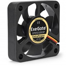 Вентиляторы Exegate EX283367RUS Вентилятор ExeGate ExtraPower EP05010S3P, 50x50x10 мм, подшипник скольжения, 3pin, 5000RPM, 25dBA
