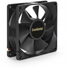 Вентиляторы Exegate EX283375RUS Вентилятор ExeGate ExtraPower EP08025S2P, 80x80x25 мм, Sleeve bearing (подшипник скольжения), 2pin, 2200RPM, 23dBA