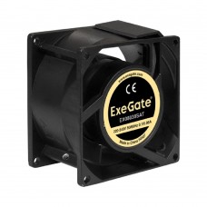 Вентиляторы Exegate EX289002RUS Вентилятор 220В ExeGate EX08038SAT (80x80x38 мм, Sleeve bearing (подшипник скольжения), клеммы, 2400RPM, 36dBA)