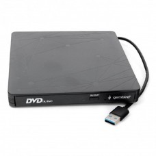 Устройство чтения-записи USB 3.0 Gembird DVD-USB-03 пластик, черный