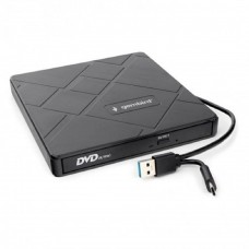 Устройство чтения-записи USB 3.0  Gembird DVD-USB-04 пластик, со встроенным кардридером и хабом черный