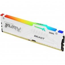 Модуль памяти Kingston 16GB 6000MT/s DDR5 CL40 DIMM FURY Beast White RGB XMP KF560C40BWA-16