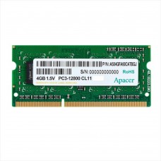 Модуль памяти Apacer DDR3 SODIMM 4GB DS.04G2K.KAM PC3-12800, 1600MHz