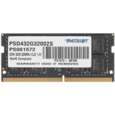 Модуль памяти Модуль памяти для ноутбука SODIMM 32GB PC25600 DDR4 PSD432G32002S PATRIOT