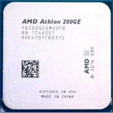 Процессор CPU AMD Athlon 200GE OEM (YD200GC6M2OFB) {3.2 GHz/2core/1+4Mb/SVGA RADEON Vega 3/35W/Socket AM4}
