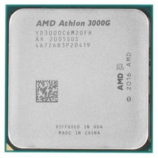 Процессор CPU AMD Athlon 3000G OEM  (YD3000C6M2OFH) {3.5GHz, 5MB, 35W, AM4, with Radeon Vega 3 Graphics}