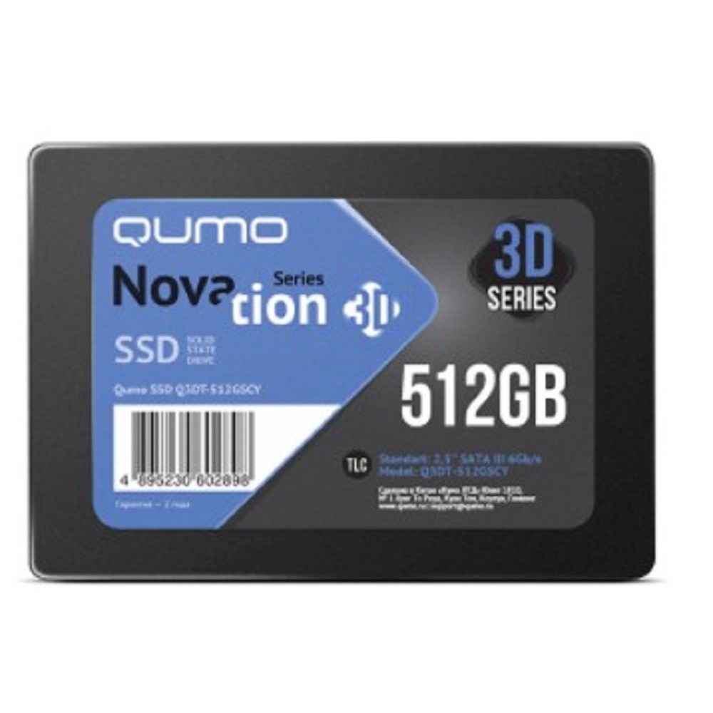 накопитель QUMO SSD 512GB QM Novation Q3DT-512GSCY {SATA3.0}