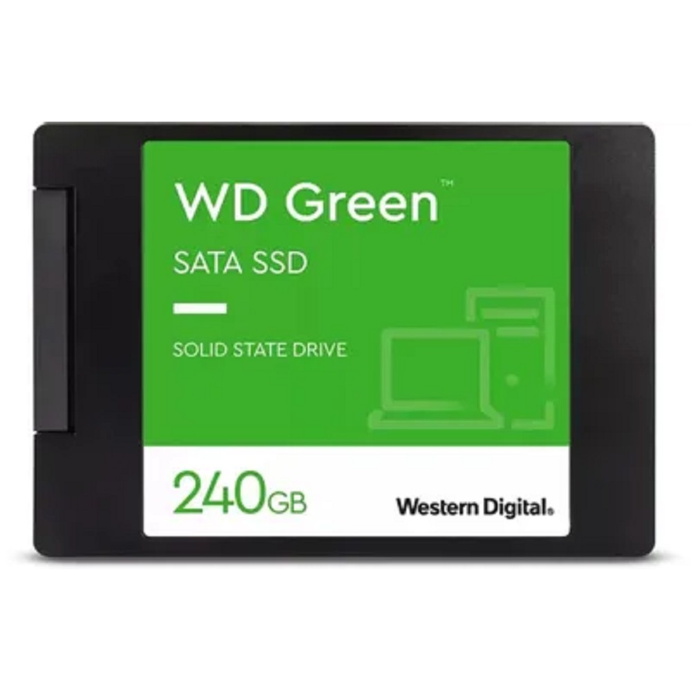 накопитель WD SSD GREEN 240Gb SATA3 2,5”/7мм WDS240G3G0A (аналог WDS240G2G0A), 1 year