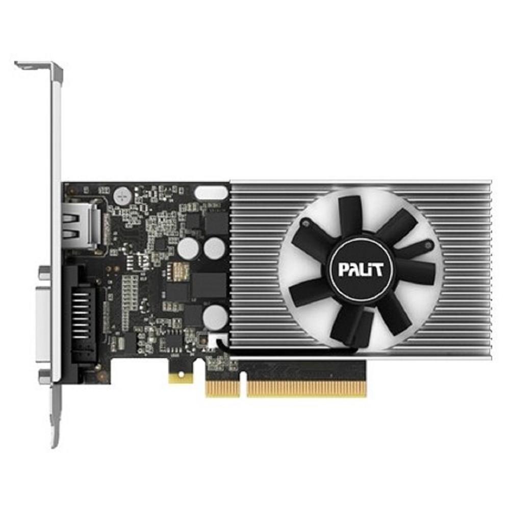Видеокарта Palit PCI-E PA-GT1030 2GD4 nVidia GeForce GT 1030 2048Mb 64bit DDR4 1151/2100 DVIx1/HDMIx1/HDCP Ret low profile NEC103000646-1082F RTL