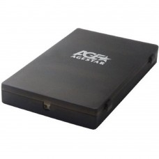 Контейнер для HDD AgeStar SUBCP1 (BLACK) Корпус Black / Пластик / USB 2.0 / SATA Внешний бокс HDD/SSD 2.5 