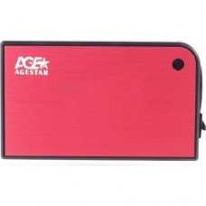 Контейнер для HDD AgeStar 3UB2A14 (RED) Внешний корпус для HDD/SSD AgeStar 3UB2A14 SATA II пластик/алюминий красный 2.5