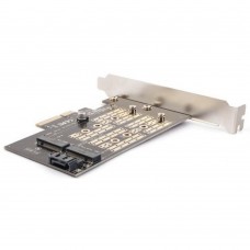 Контейнер для HDD Переходник-конвертер AgeStar AS-MC02 для M.2 SATA SSD+M.2 NVME в PCIe 3.0