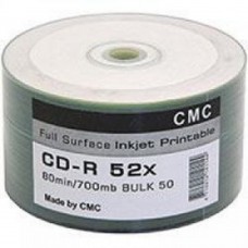 Диск Диски CMC CD-R 80 52x Bulk/50 Full Ink Print 