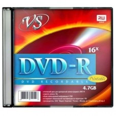 Диск Диски VS DVD-R 4,7 GB 16x SL/5 Ink Print 
