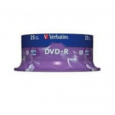 Диск Verbatim Диски DVD+R  4.7Gb 16х, 25 шт, Cake Box (43500)