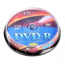 Диск  DVD-R Диски VS 4.7Gb, 16x, Сake Box 10шт.