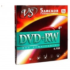 Диск VS DVD+RW 4,7 GB 4x конверт/5
