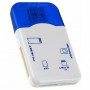 Устройство считывания Perfeo Card Reader SD/MMC+Micro SD+MS+M2, (PF-VI-R010 Blue) синий (PF_4257)
