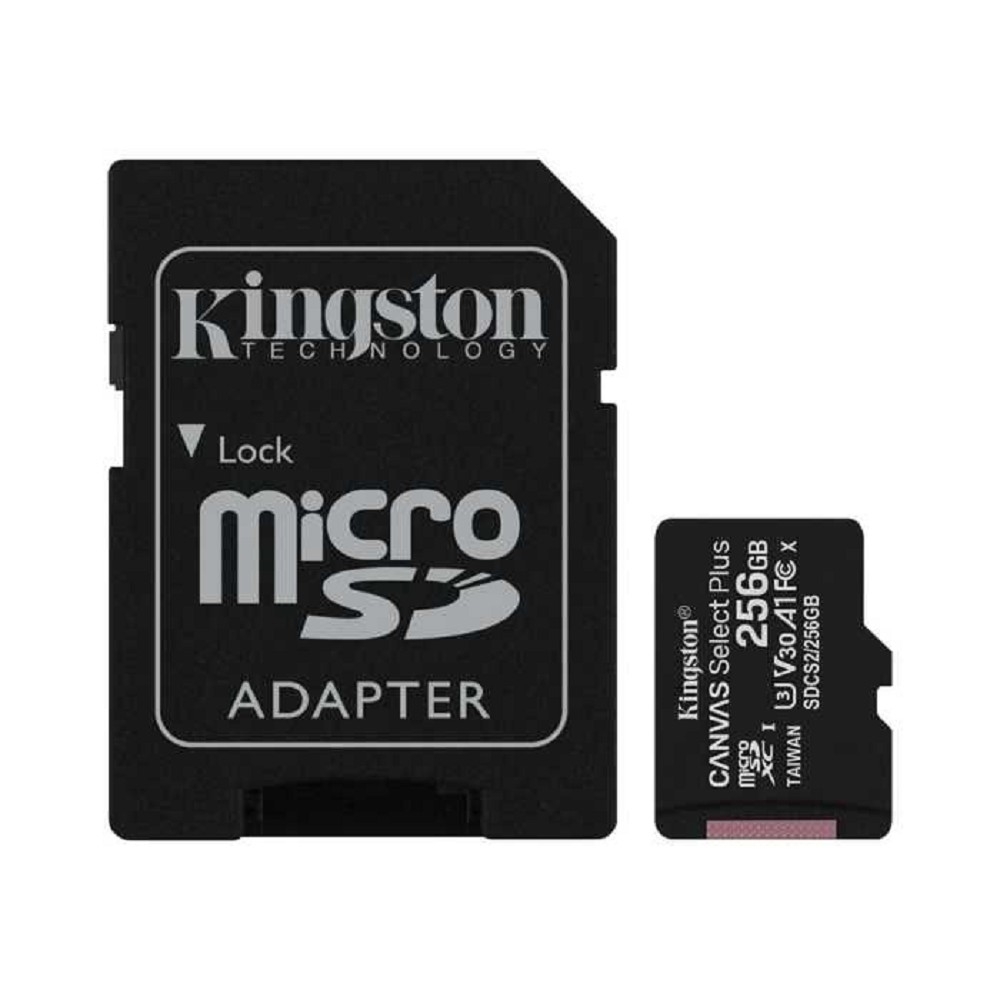 Карта памяти  Micro SecureDigital 256Gb Kingston SDCS2/256GB {MicroSDXC Class 10 UHS-I, SD adapter}