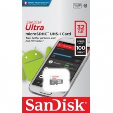 Карта памяти  Micro SecureDigital 32Gb SanDisk Ultra® microSDHC 100MB/s Class 10 UHS-I SDSQUNR-032G-GN3MN