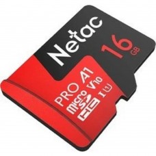 Карта памяти  Micro SecureDigital 16GB Netac MicroSD card P500 Extreme Pro, retail version w/SD adapter