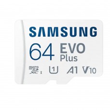 Карта памяти  Micro SecureDigital 64Gb Samsung SDXC EVO+ 64GB V10 W/A MB-MC64KA/EU/CN