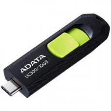 Носитель информации A-DATA Flash Drive 32GB  USB (Type-C) A-Data UC300 USB3.2, черный и зеленый acho-uc300-32g-rbk/gn