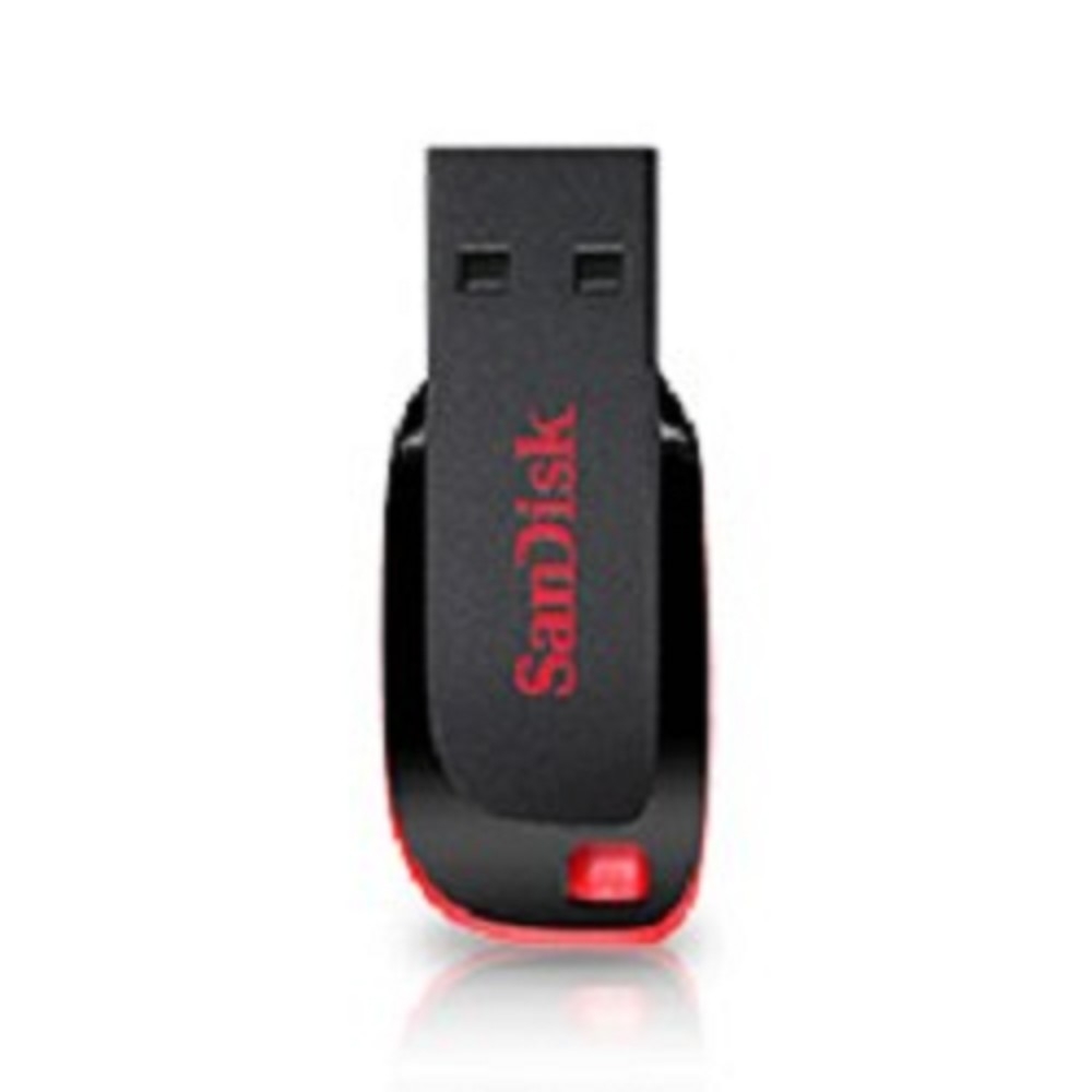 носитель информации SanDisk USB Drive 64Gb Cruzer Blade SDCZ50-064G-B35 {USB2.0, Black-Red}  
