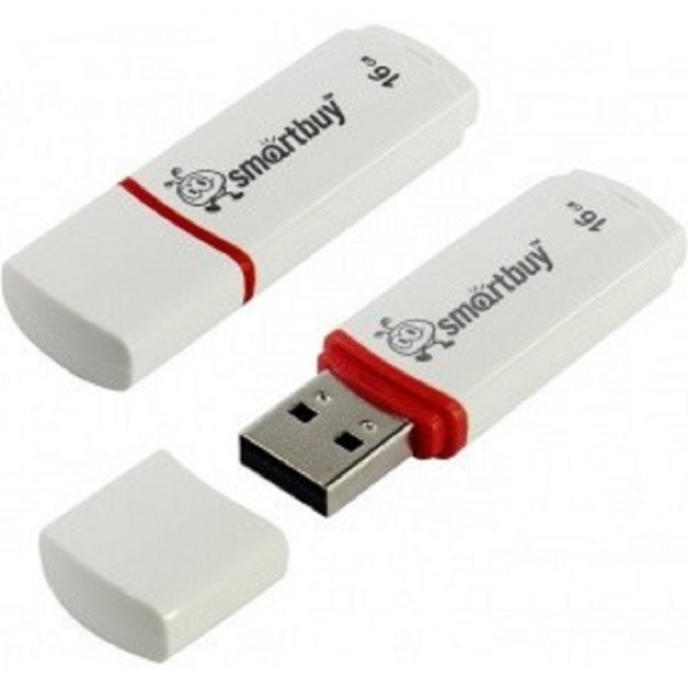 Носитель информации Smartbuy USB Drive 16Gb Crown White SB16GBCRW-W