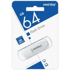 Носитель информации Smartbuy USB Drive 64GB Scout White (SB064GB3SCW) UFD 3.0/3.1