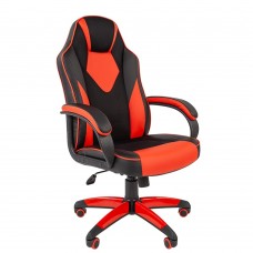 Офисные кресла Офисное кресло Chairman   game 17 Россия экопремиум черный/красный (7024560)