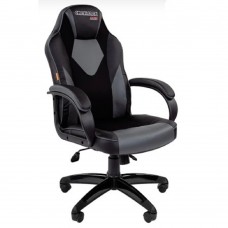 Офисные кресла Офисное кресло Chairman   game 17 Россия экопремиум черный/серый (7024558)