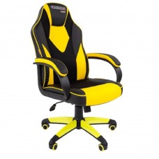 Офисные кресла Офисное кресло Chairman   game 17 Россия экопремиум черный/желтый  (7028515)